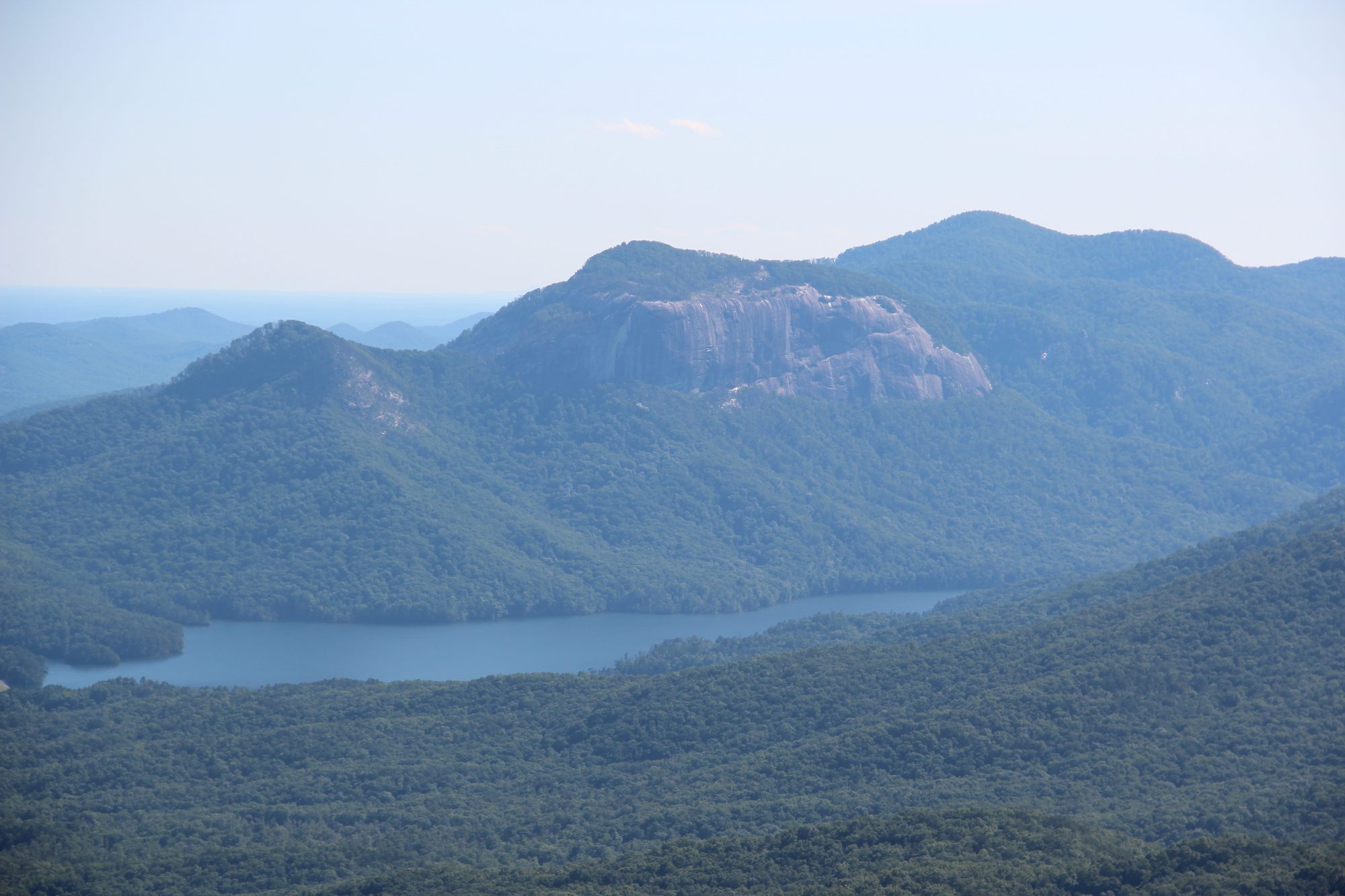 Table Rock and Pinnacle Mountain seen from Caesars Head